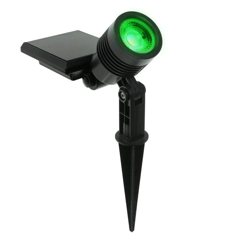 Espeto Refletor Led Spot Solar Externo Jardim Pro 10LM Verde