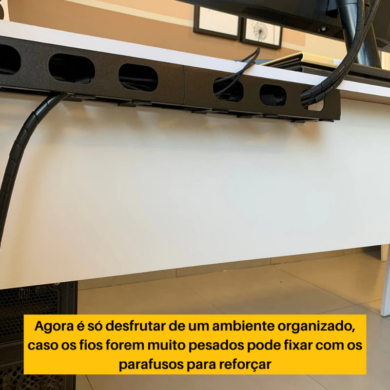 Organizador de Cabos e Fios com adesivo