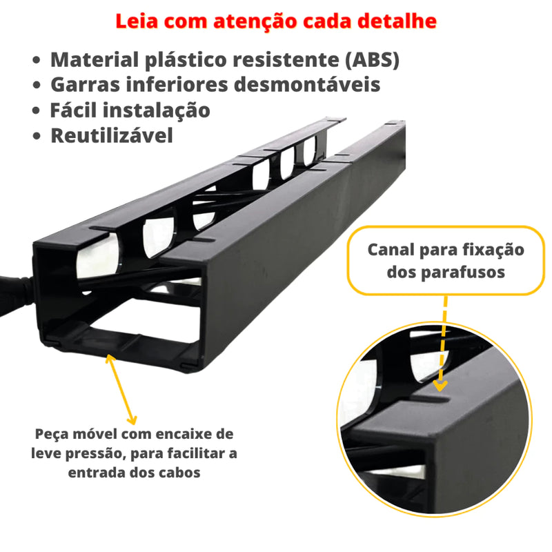 Organizador de Cabos e Fios com adesivo